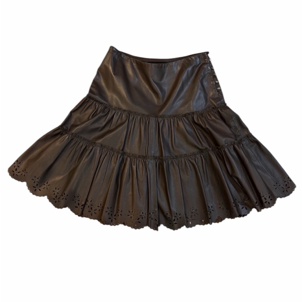 The Wrights 100% Leather Skirt (Size 8)